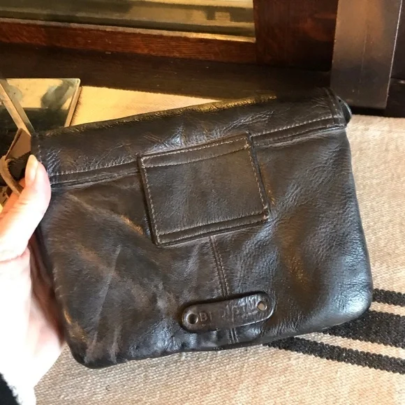 NWT Bed Stu Leather Ziggy Clutch Crossbody Belt Bag Black DD Retail $195 - Picture 5 of 15
